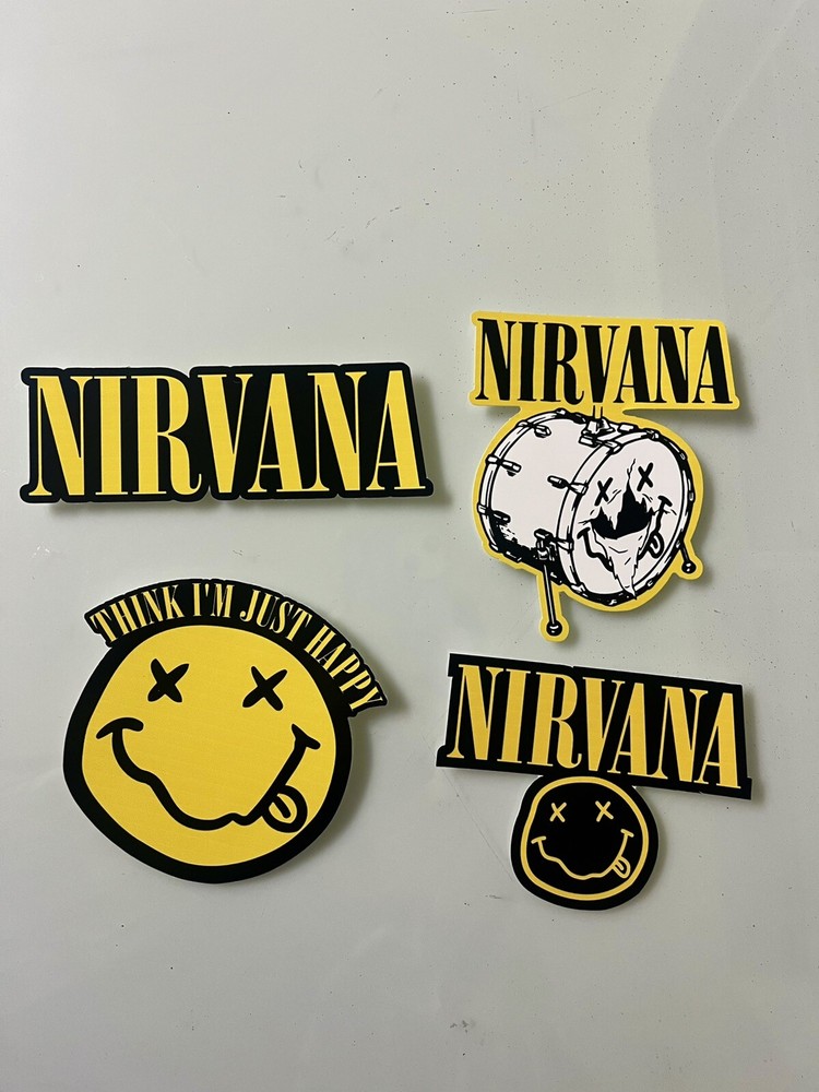 Nirvana Sticker Pack, Grunge Rock Sticker Pack