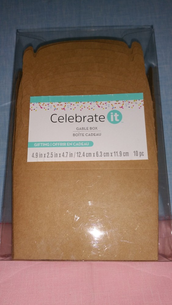 CELEBRATE IT GABLE BOX OPEN PACKAGE WITH 9 GABLE BOXES NEVER USED