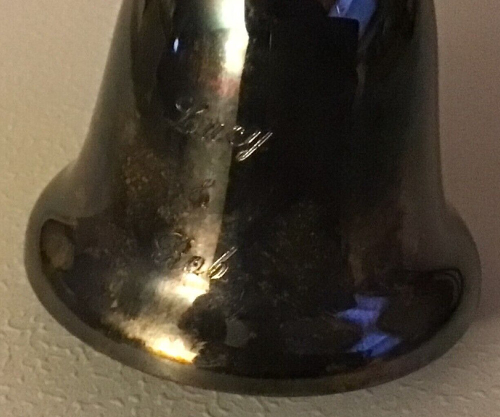 Reed & Barton Silver Plated 25th Anniversary Engraved Dinner Bell