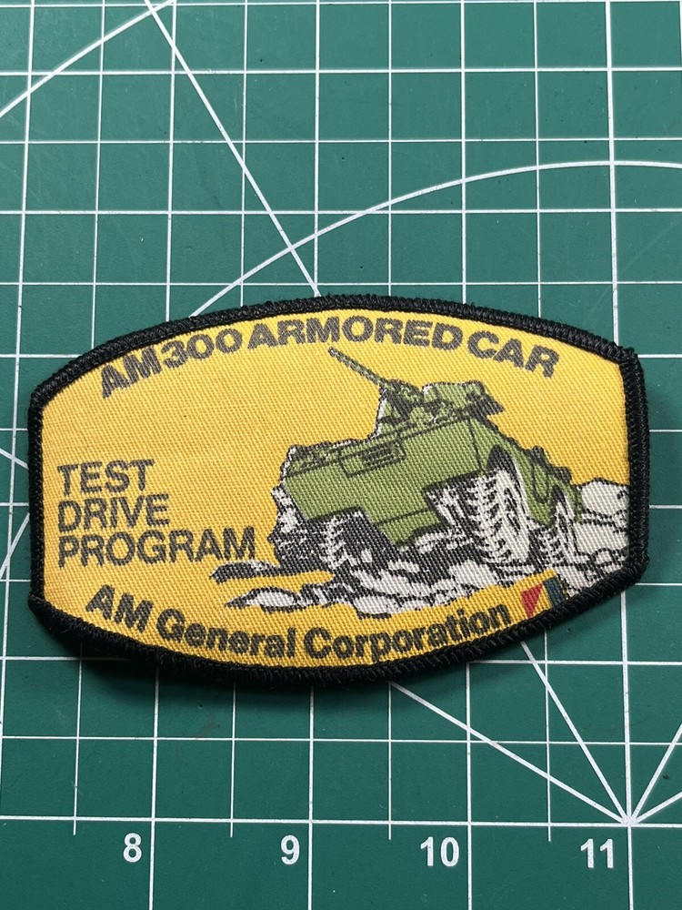 AM300 Armored Car Test Drive Program AM General Corporation Patch