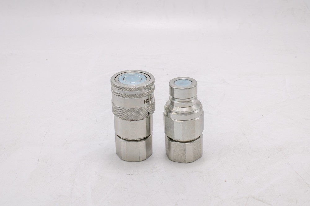 1/2"Flat Face Hydraulic Quick Coupler Connect Coupling Set Durable 1 Sets