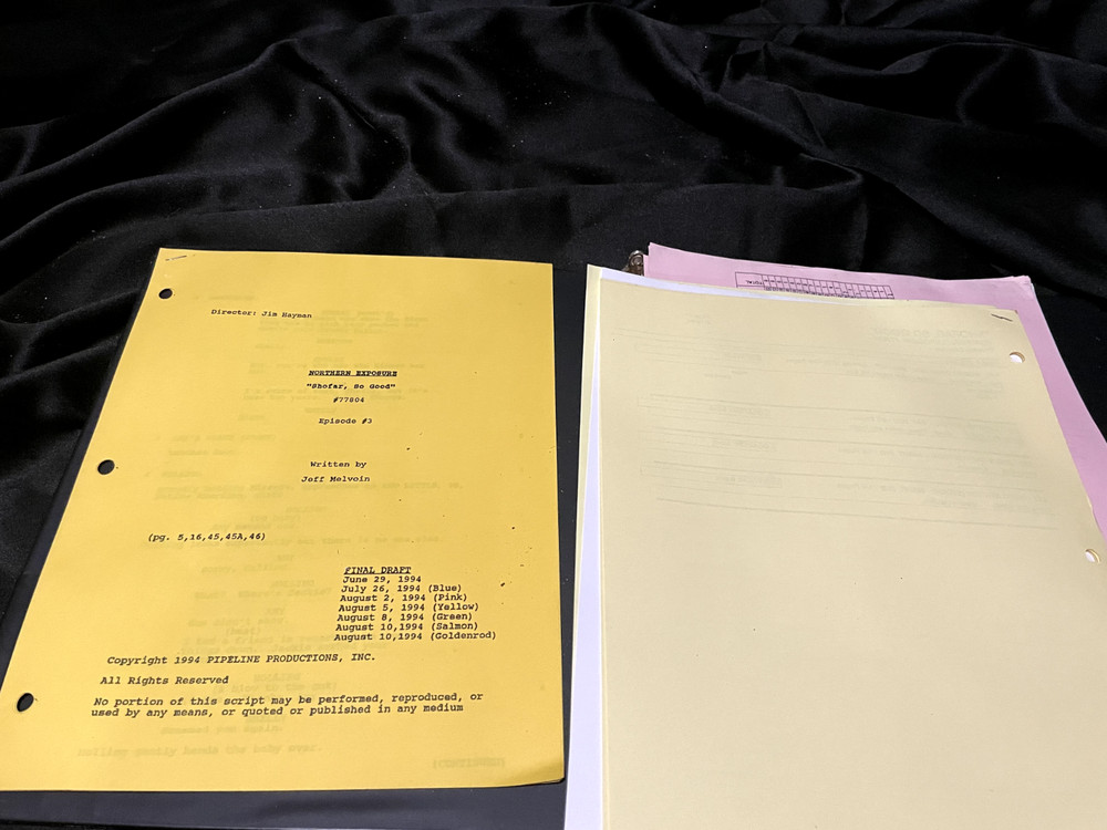 Northern Exposure Script with Cast Polaroids - Shofar, So Good