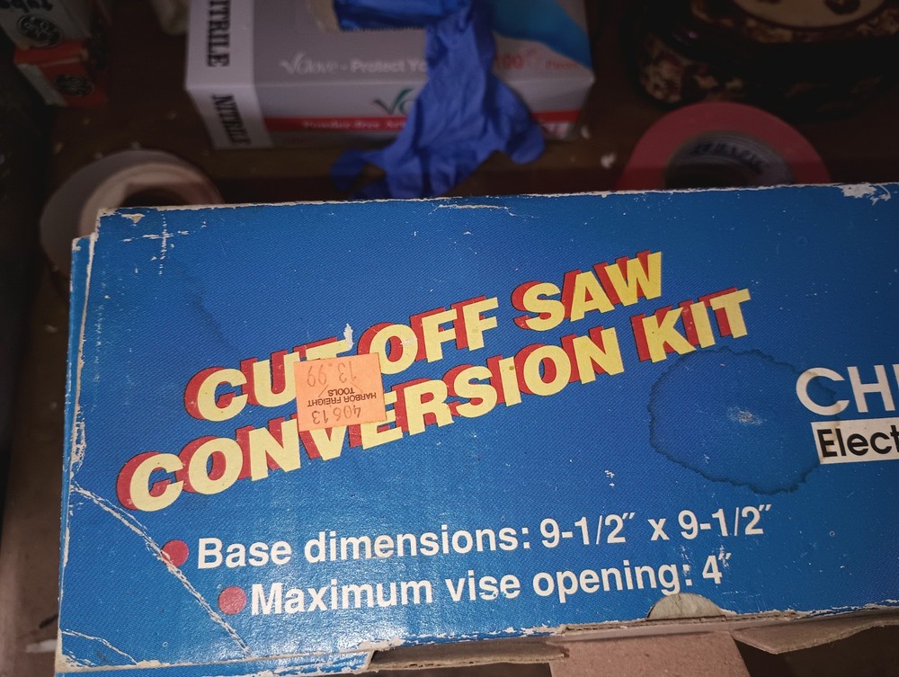 Cutting Stand For 4 Inch Angle Grinders, Cut Off Saw Conversion Kit