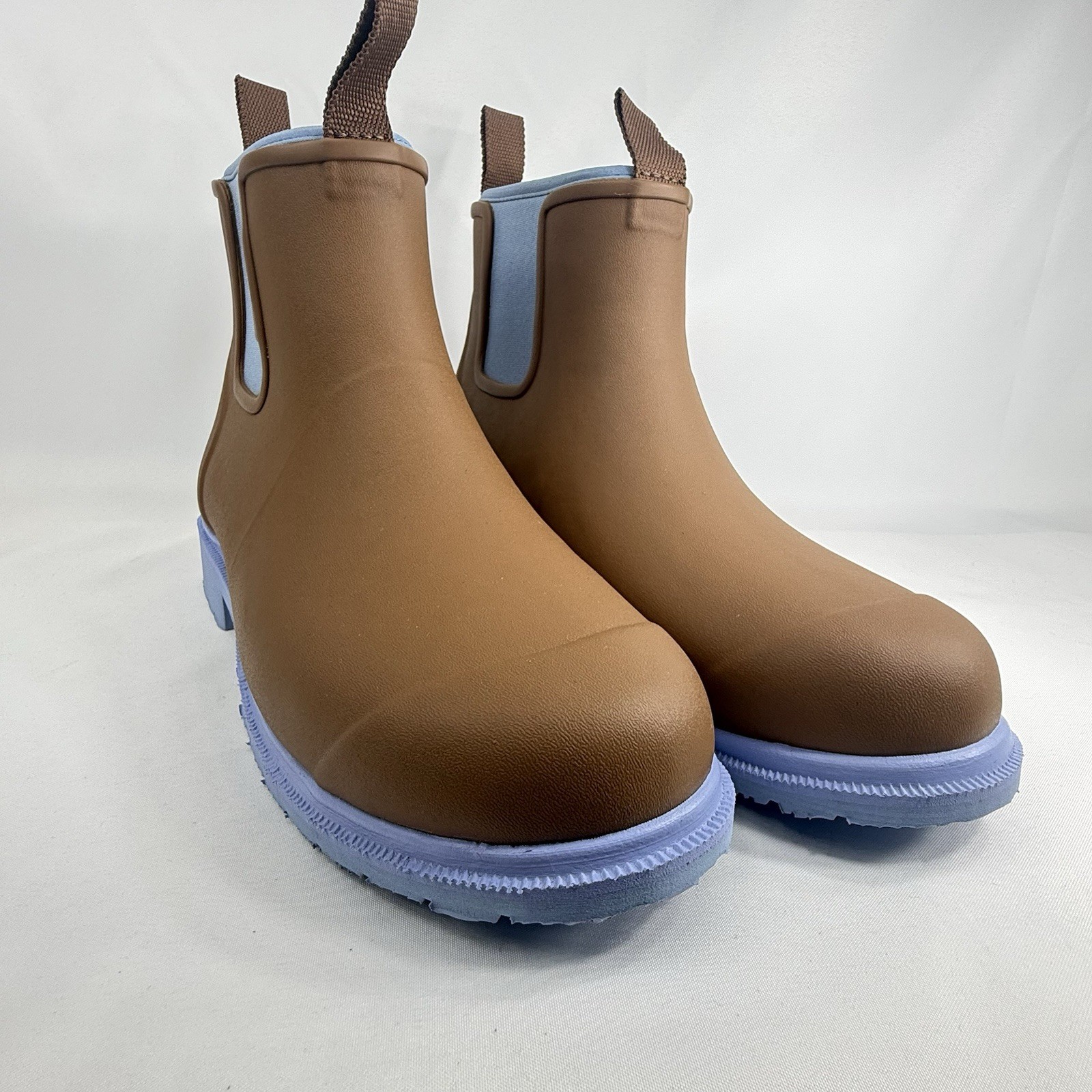 Merry People Bobbi Ankle Unisex Waterproof Rain Boots Chestnut