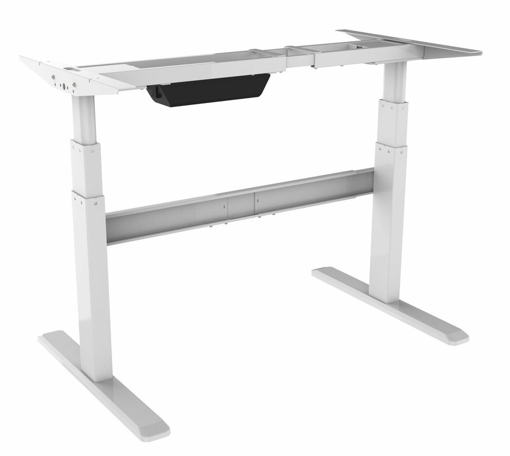 Mount-It! Electric Standing Desk Frame | LED Touch Control | White