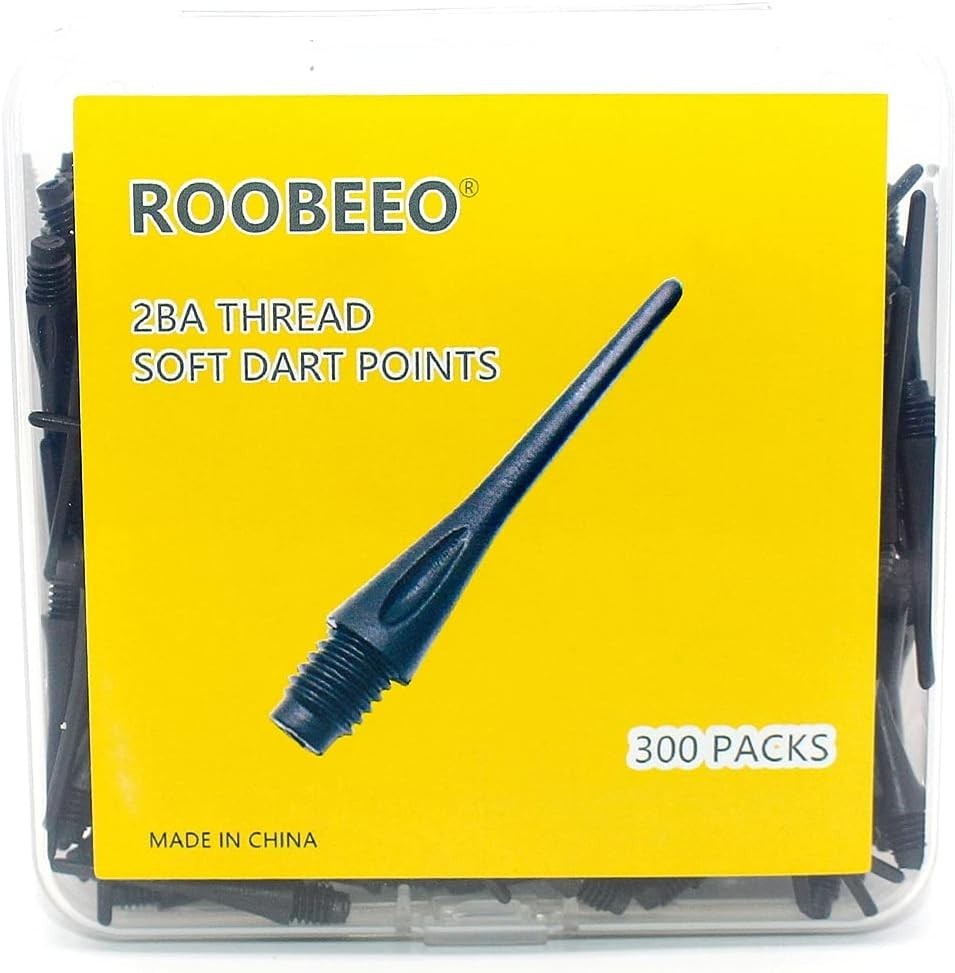 High-Quality 2BA Thread Plastic Dart Tips - 300 Soft Tips for Ultimate Comfort