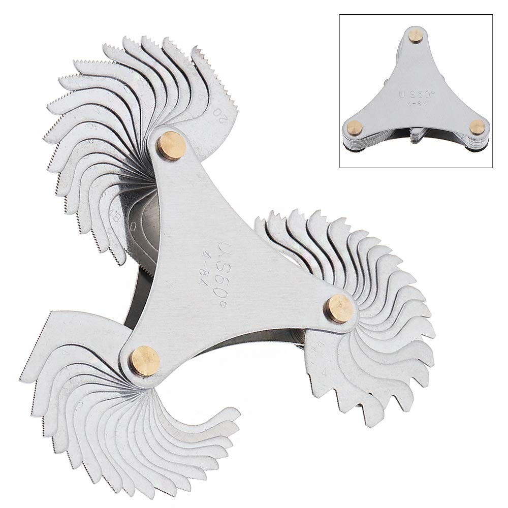 Imperial America SAE Screw Thread Pitch Gauge, Stainless Steel US Specification