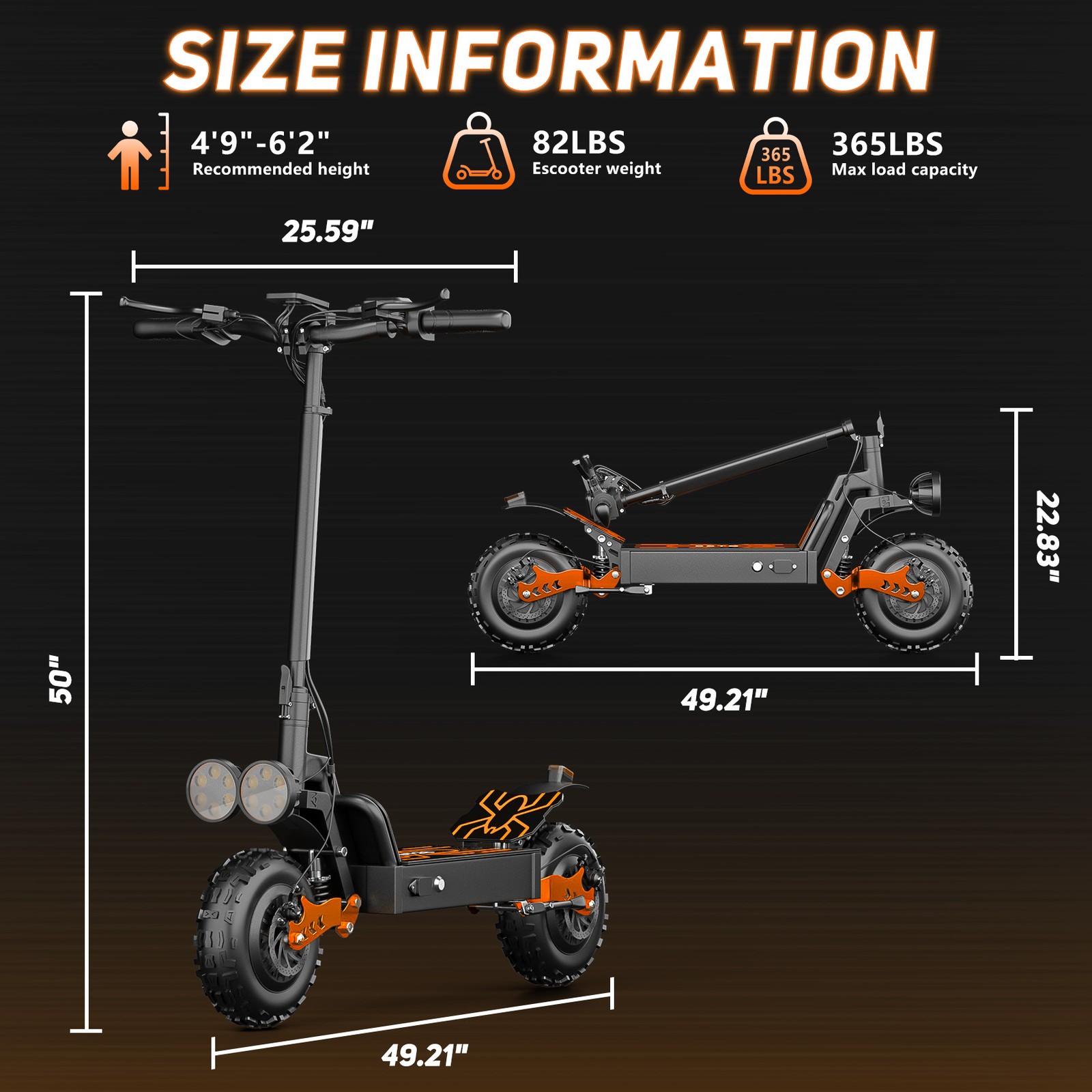 2000W Electric Scooter for Adults 30MPH 70Miles Range E-Scooter with 11" Tires