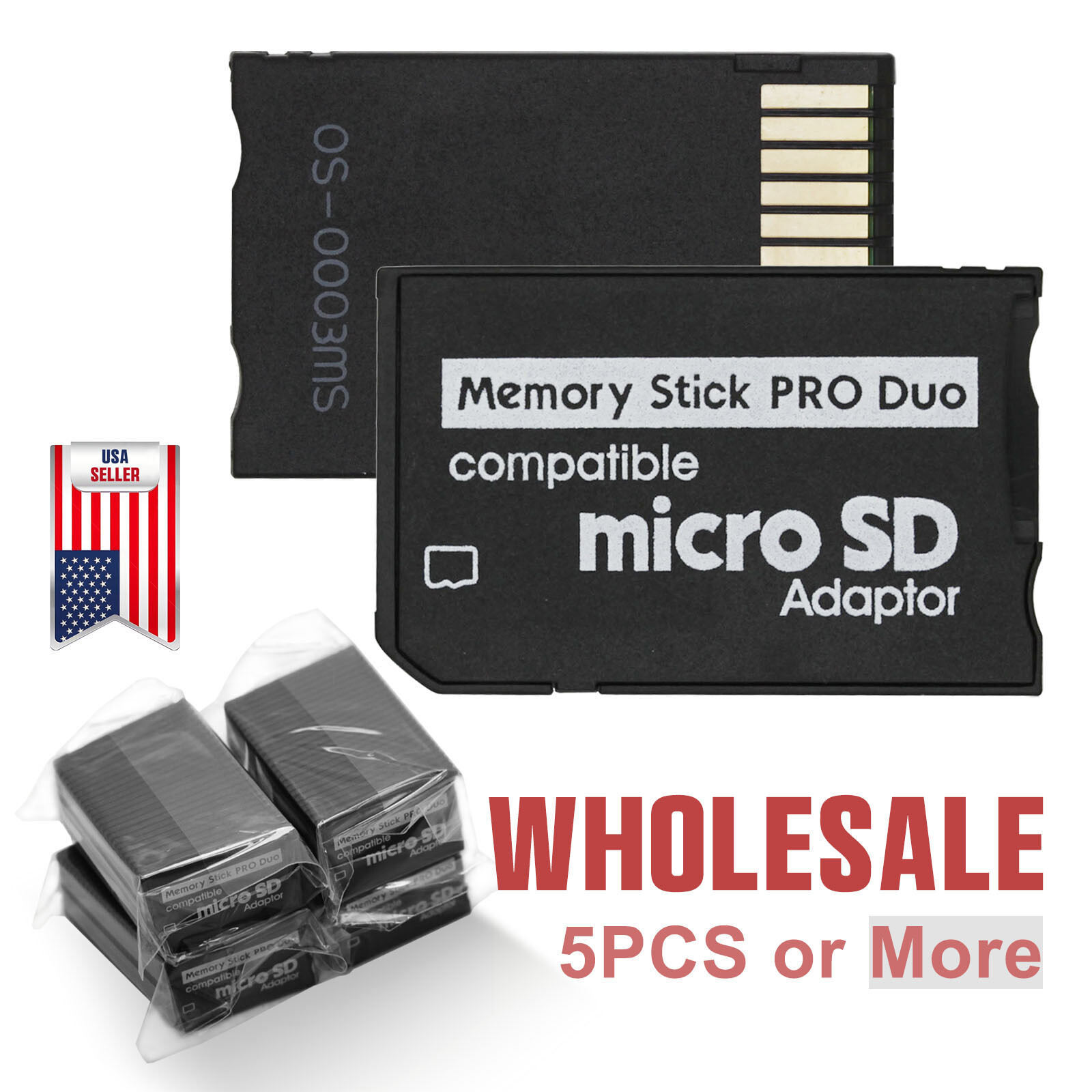 Lot Sony and PSP Series Micro SD SDHC TF to Memory Stick MS Pro Duo PSP Adapter