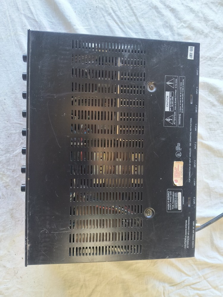 TOA A-912MK2 70 VOLT AMPLIFIER