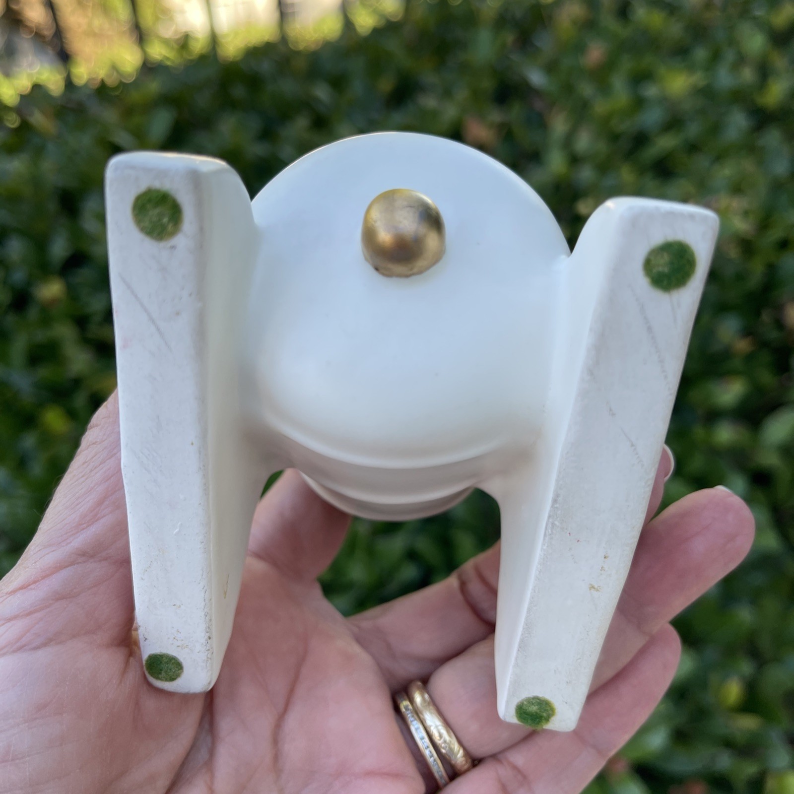 Double Headed Eagle Porcelain Canon Heraldic Military Figurine Artillery