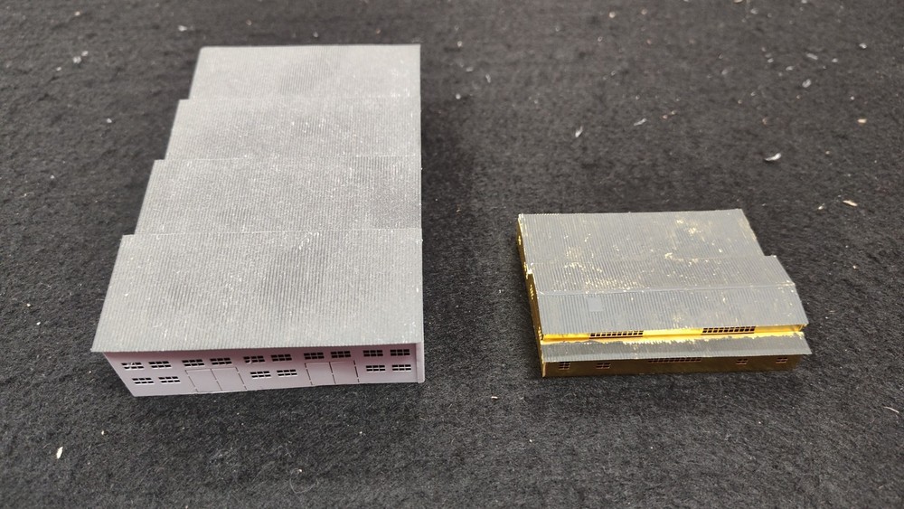 1/350 Scale Brass Buildings, Built.