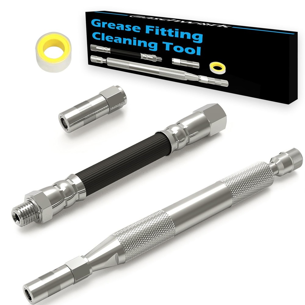 Grease Fitting Cleaning Tool Zerk Cleaner Hammer Flushing Old Dried...