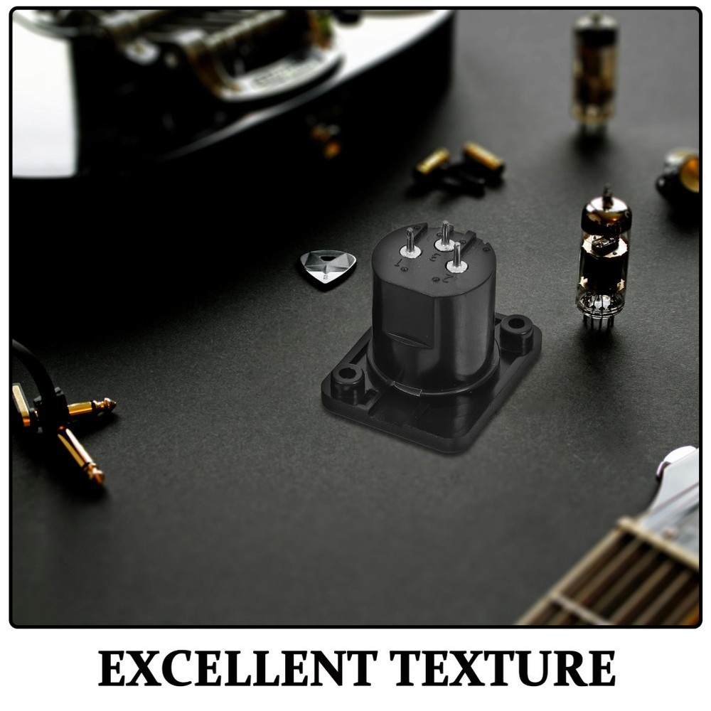 6 Pcs Panel Mount for Microphone Xlr Female Socket 3 Pin Accessory