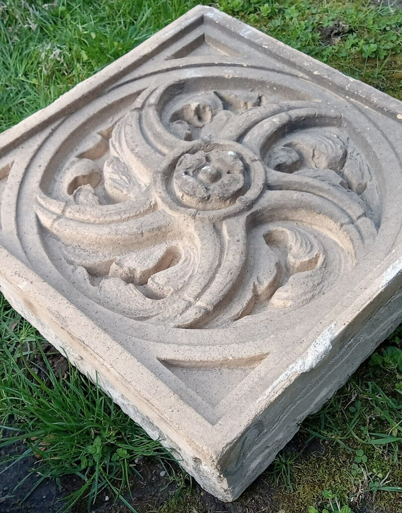 Architectural Terra Cotta Spiral Star Panel