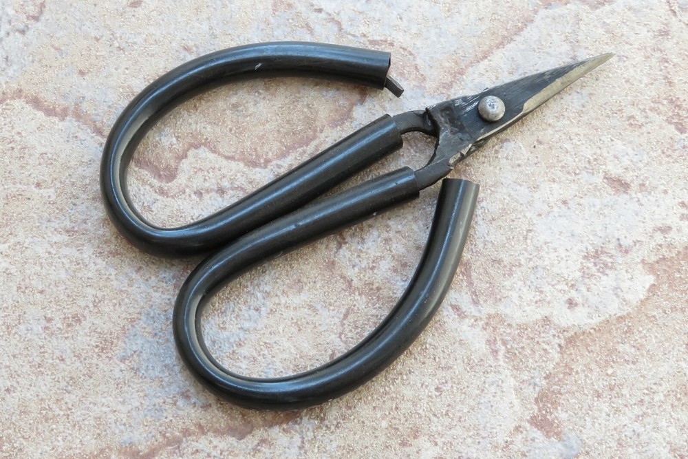 Crude - Extra Small 1 Inch Asian Carbon Steel Kitchen Shears Scissors, Sharp !