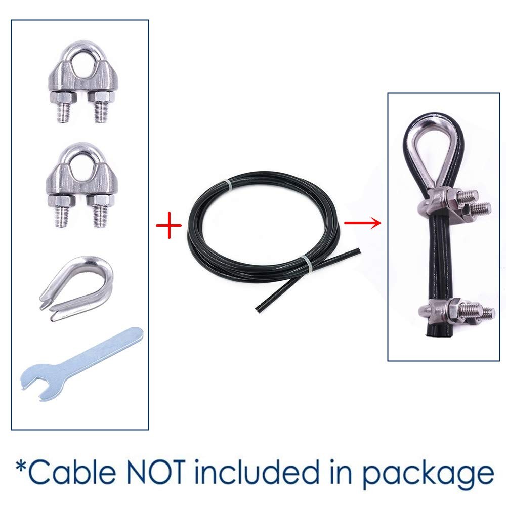 Gym Machine Accessories for 5mm cable, 17pcs set (for M5 cable)