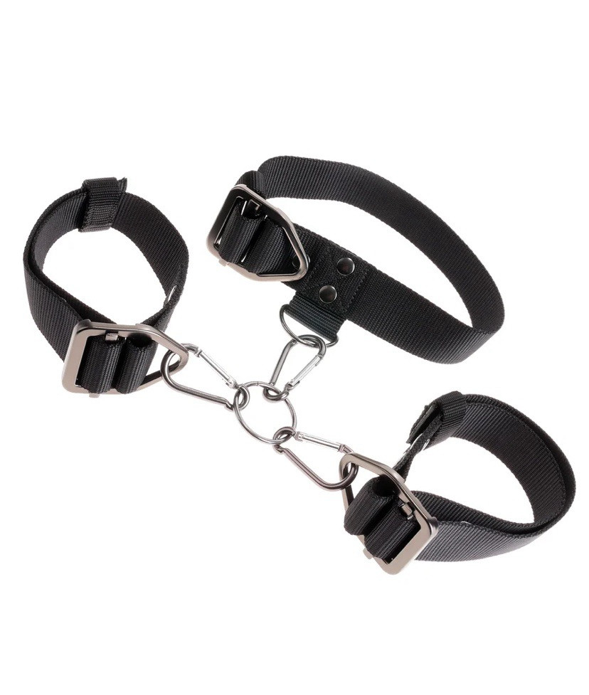 PIPEDREAM- Erotic Cuff & Collar Set Fetish COMMAND by Sir Richard's Black