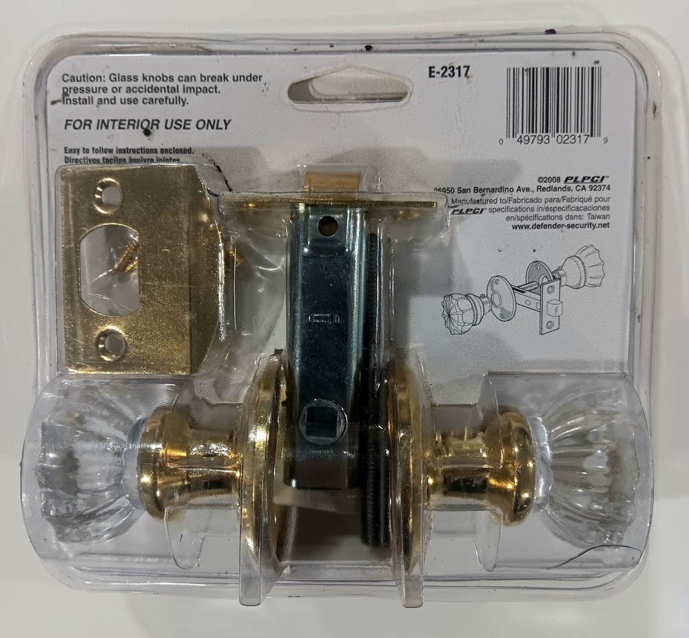 Security Entry Glass Door Knobs and Latch
