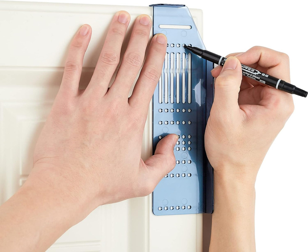 Kitchen Cabinet Pulls Installation Jig Drill Mounting Template for Cabinet Knobs