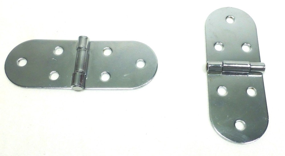 (2) Two Long Swing Hinges or Stay Hinges (Chromed)