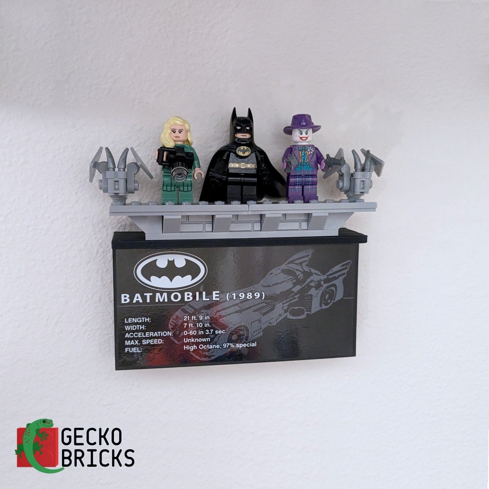 Wall Mount for LEGO 1989 Batmobile - 76139