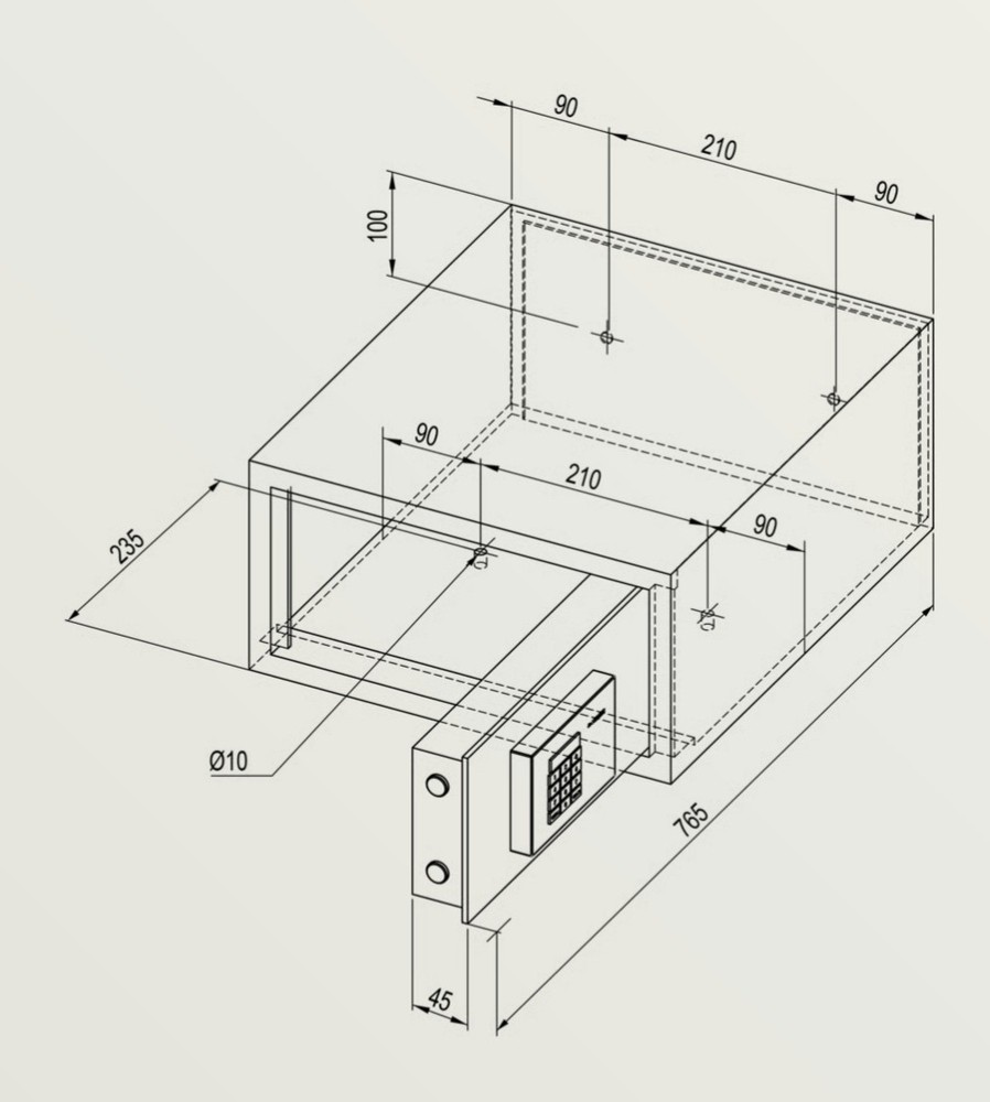 New Dometic hotel safe proSafe Standard | MD390