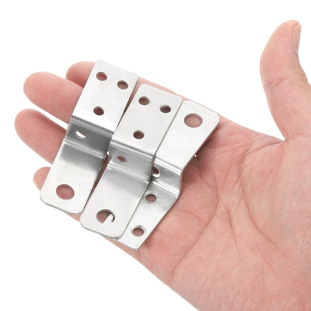 20pcs Z Shaped Angle Bracket 0.75 Inch Frame Bracket Silver
