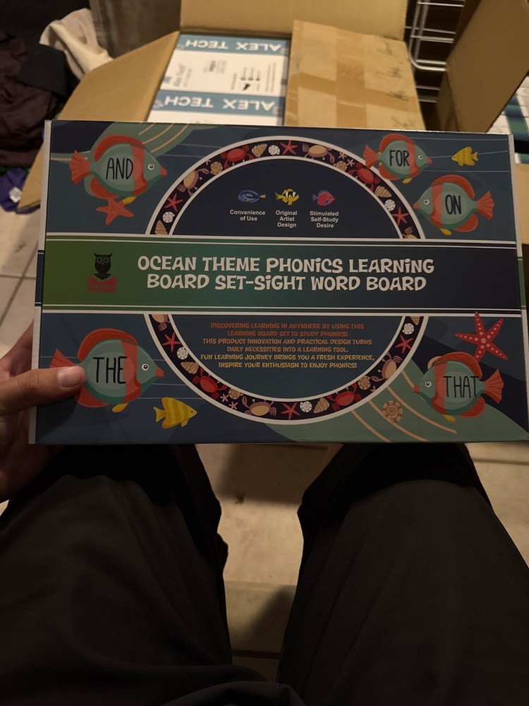 Ocean Theme Phonics Learning Board Sight Word Set -  Educational Homeschool