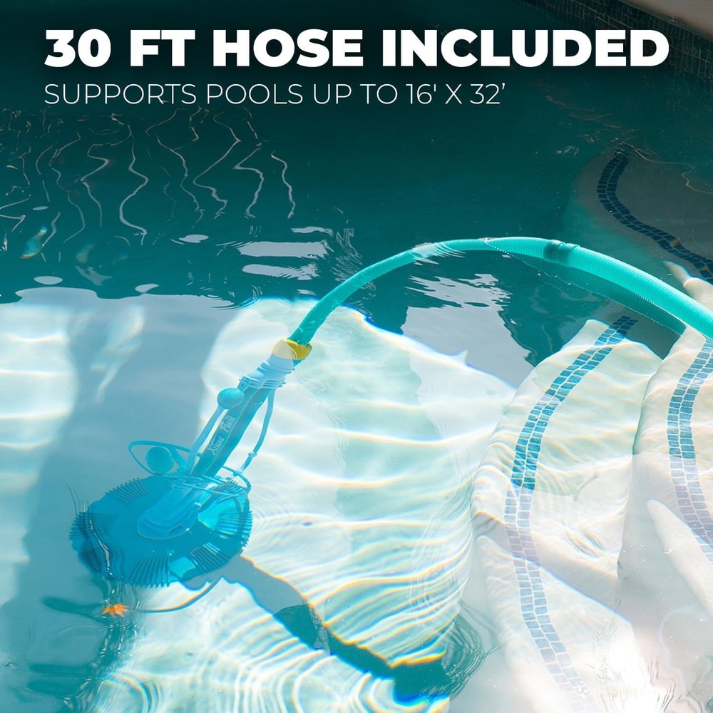 Automatic Pool Cleaner Vacuum for Inground Pools Blue High-Efficiency