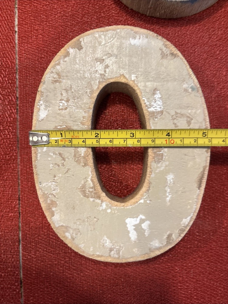 Set Vintage 7” Numbers - 2, 0, 6, 9 With Brackets