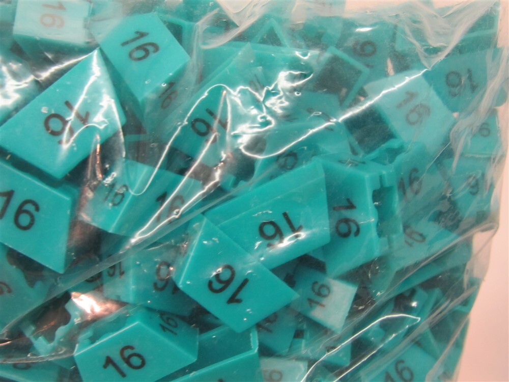 Clothes Hanger Size Indicator, Size 16, Turquoise , 500 Each