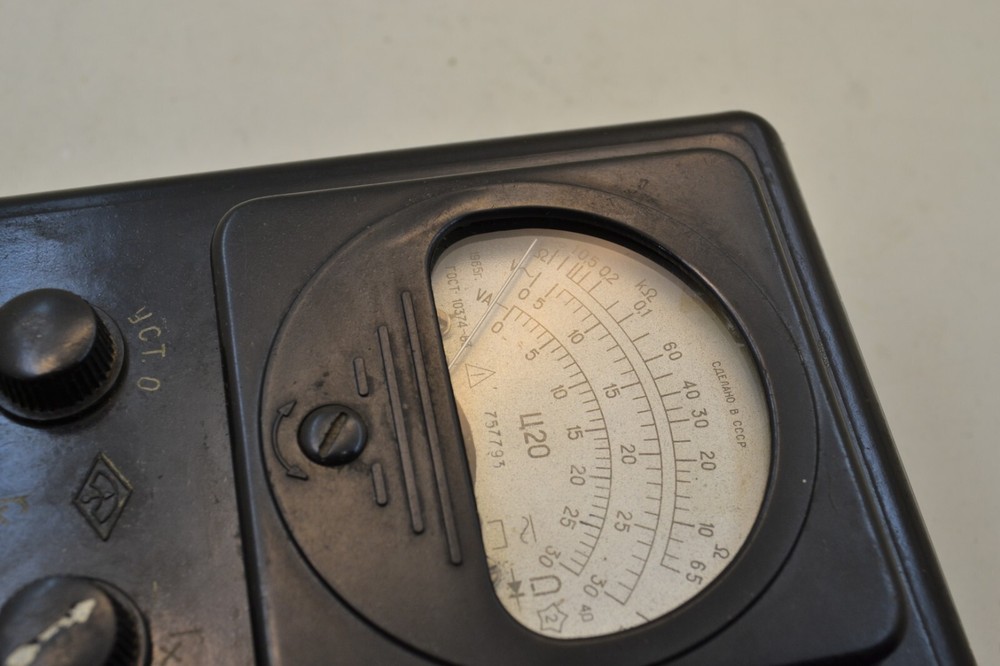 Vintage electrical measuring instrument from 1965