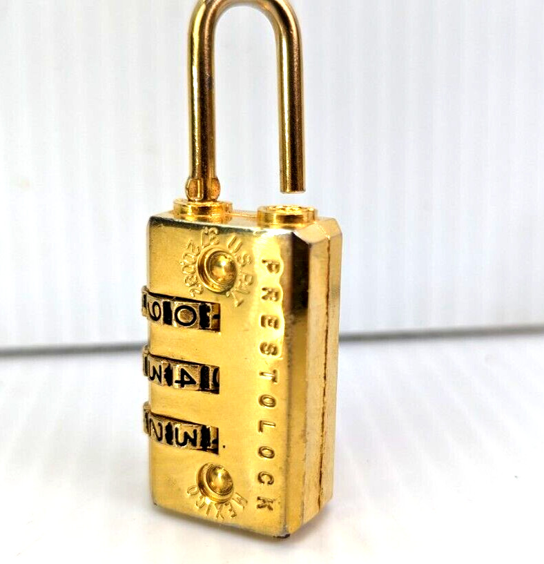 PrestoLock Travel Combination Lock Luggage Security 2" Backpack 2 pack