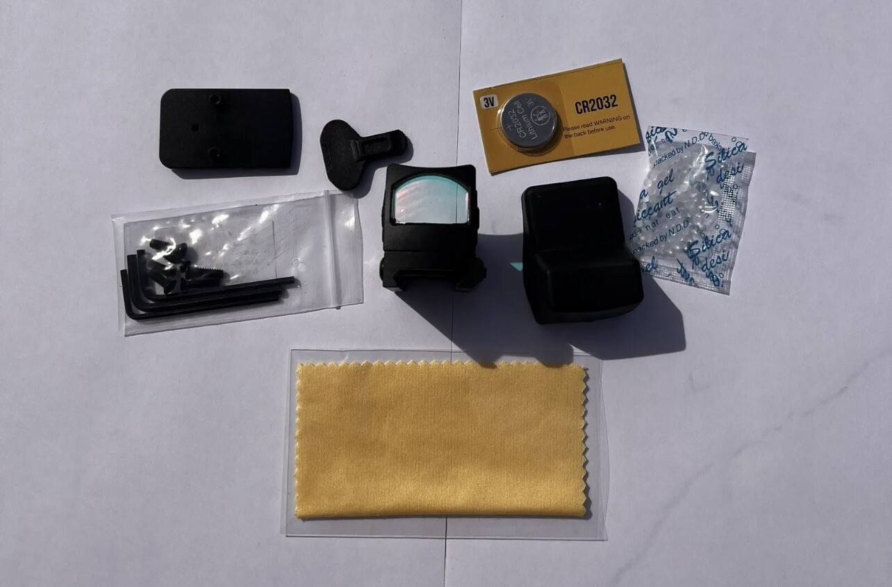 Red Dot Tactical RMR Reflex Sight Scope for Pistol Glock 17 19 W/20mm Mount Logo