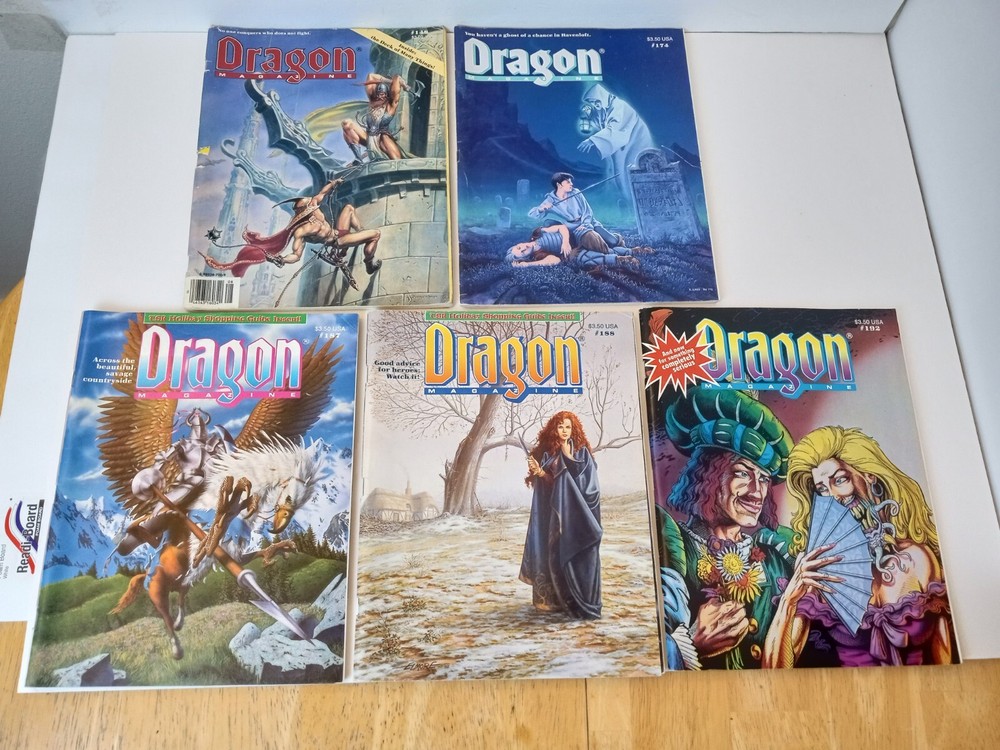 Dragon Magazine Lot TSR