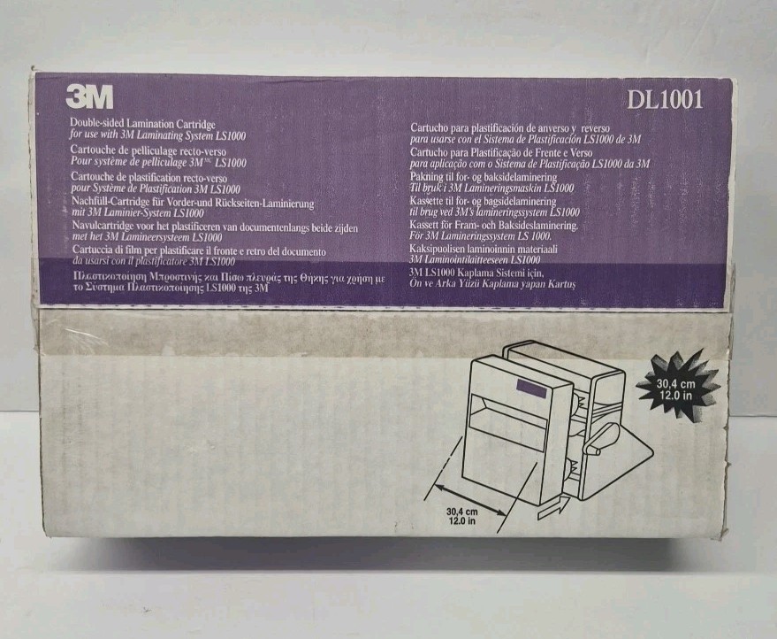 New! 3M Double Sided Lamination Cartridge DL1001 For LS1000