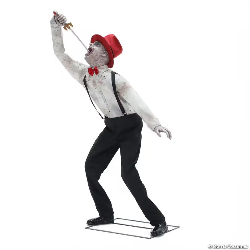 Life Size 72" Animated Sword Swallower Freak Show Halloween Animatronic Prop