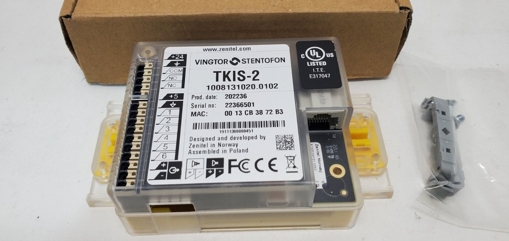 Stentofon TKIS-2 External Relay for Audio Intercoms Security Accessory