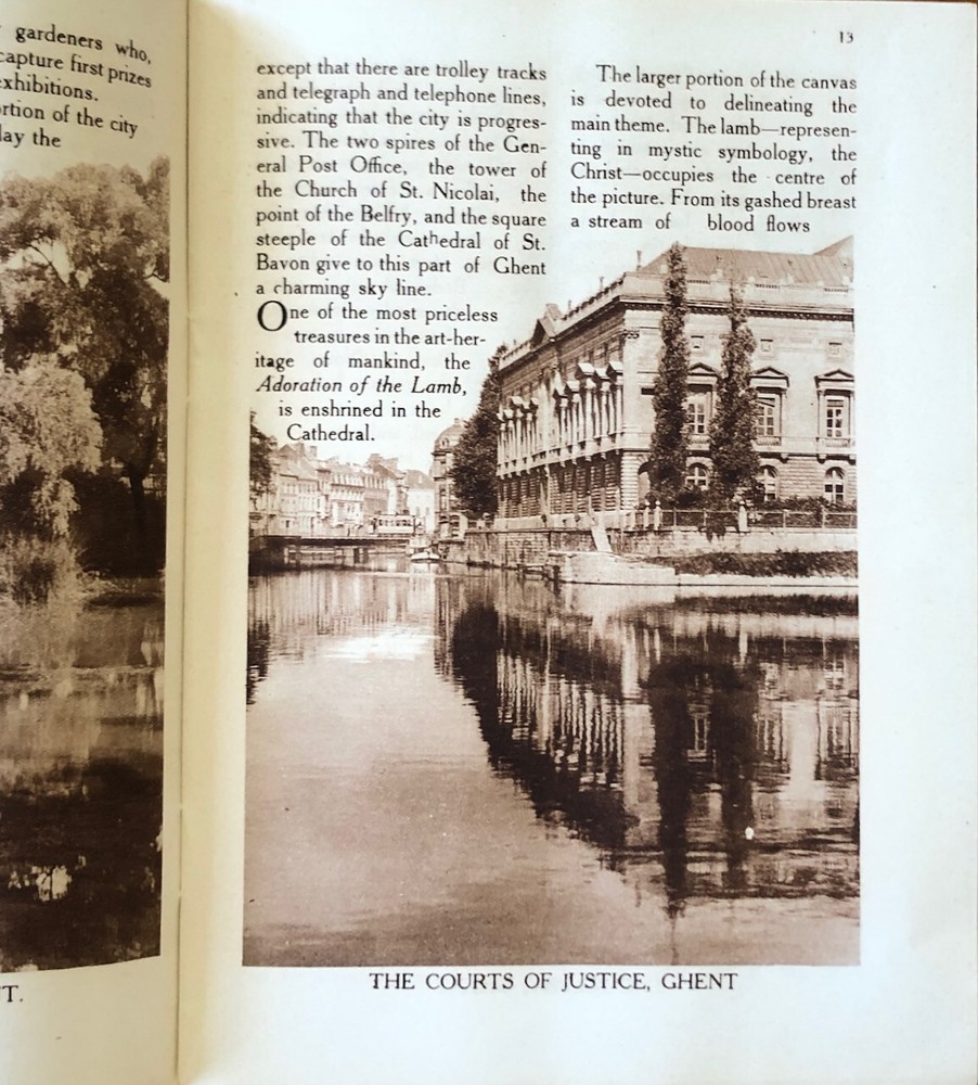 Belgium Old and New 1930 Guidebook