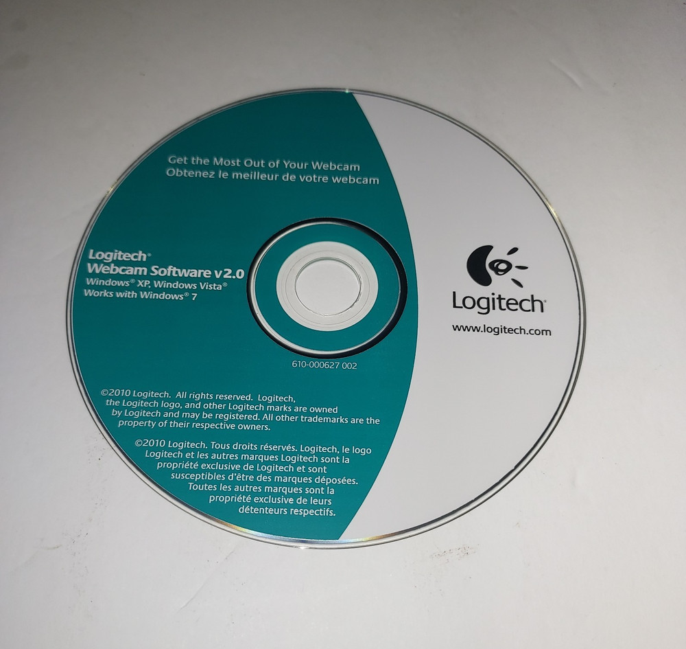 Logitech Webcam Software v2.0 Install Disc and Getting Started Book Manual NEW