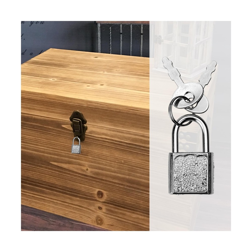 5 Pack Mini Diary Padlock, Small Locks with Keys, Tiny Luggage Locks for Trav...