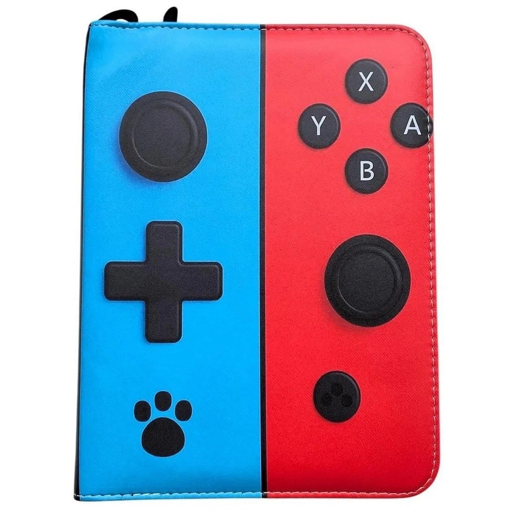 Game Controller Design 3-Ring Binder with 4-Pocket Removable Waterproof Pages
