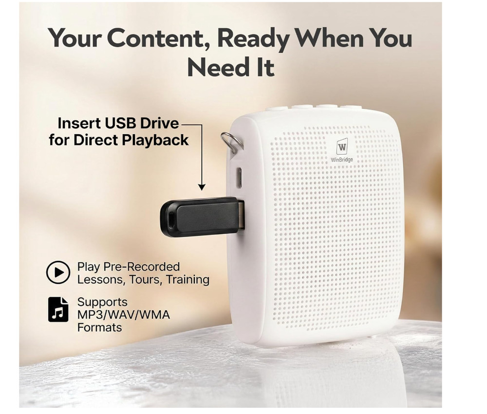 Wireless Voice Amplifier with Headset Microphone,Personal Wireless Bluetooth ..