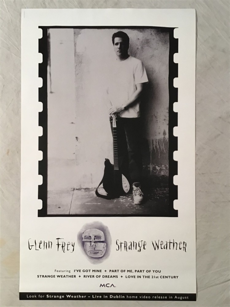 Glenn Frey 1992 Promo Poster Matte Strange Weather