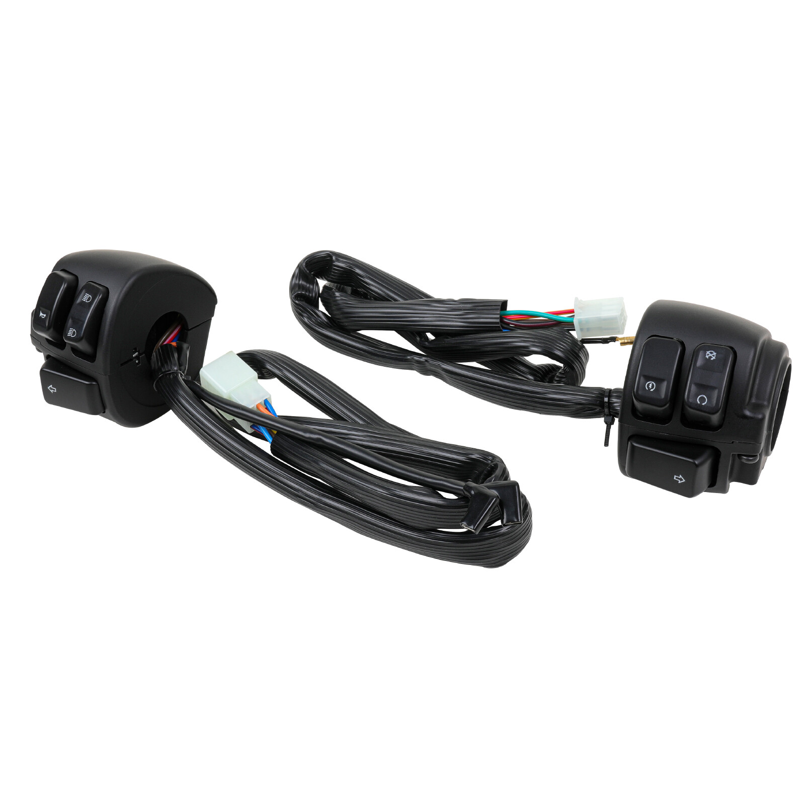 1" 25mm Handlebar Control Switch + Wiring Harness For Harley Sportster 883 1200