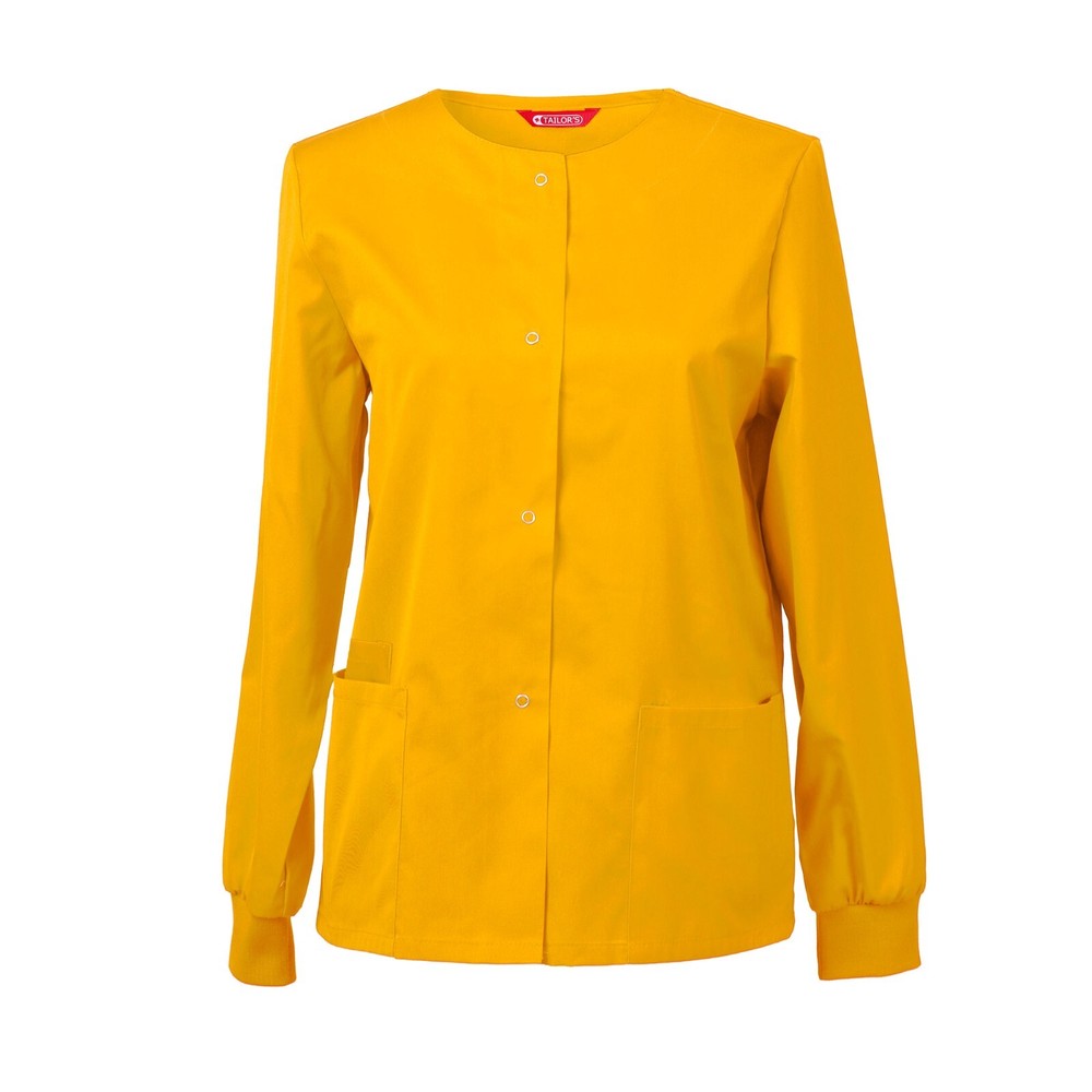 Womens Scrub Jacket Snap Front Warm-up Jacket