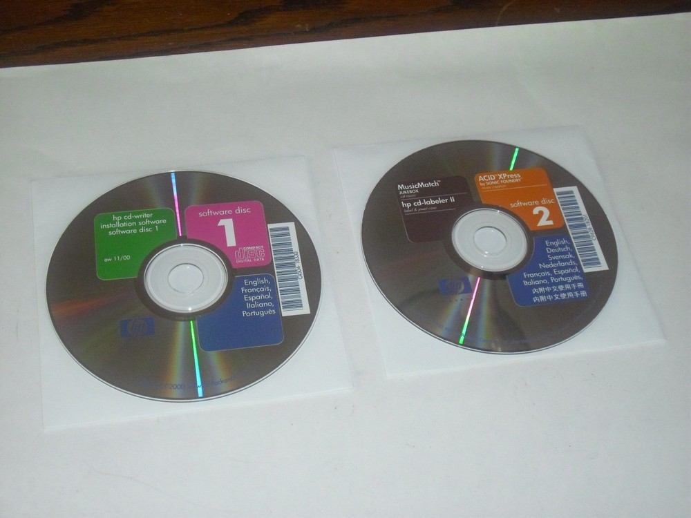 HP CD-Writer Software & Documentation CDs 2000, For Windows