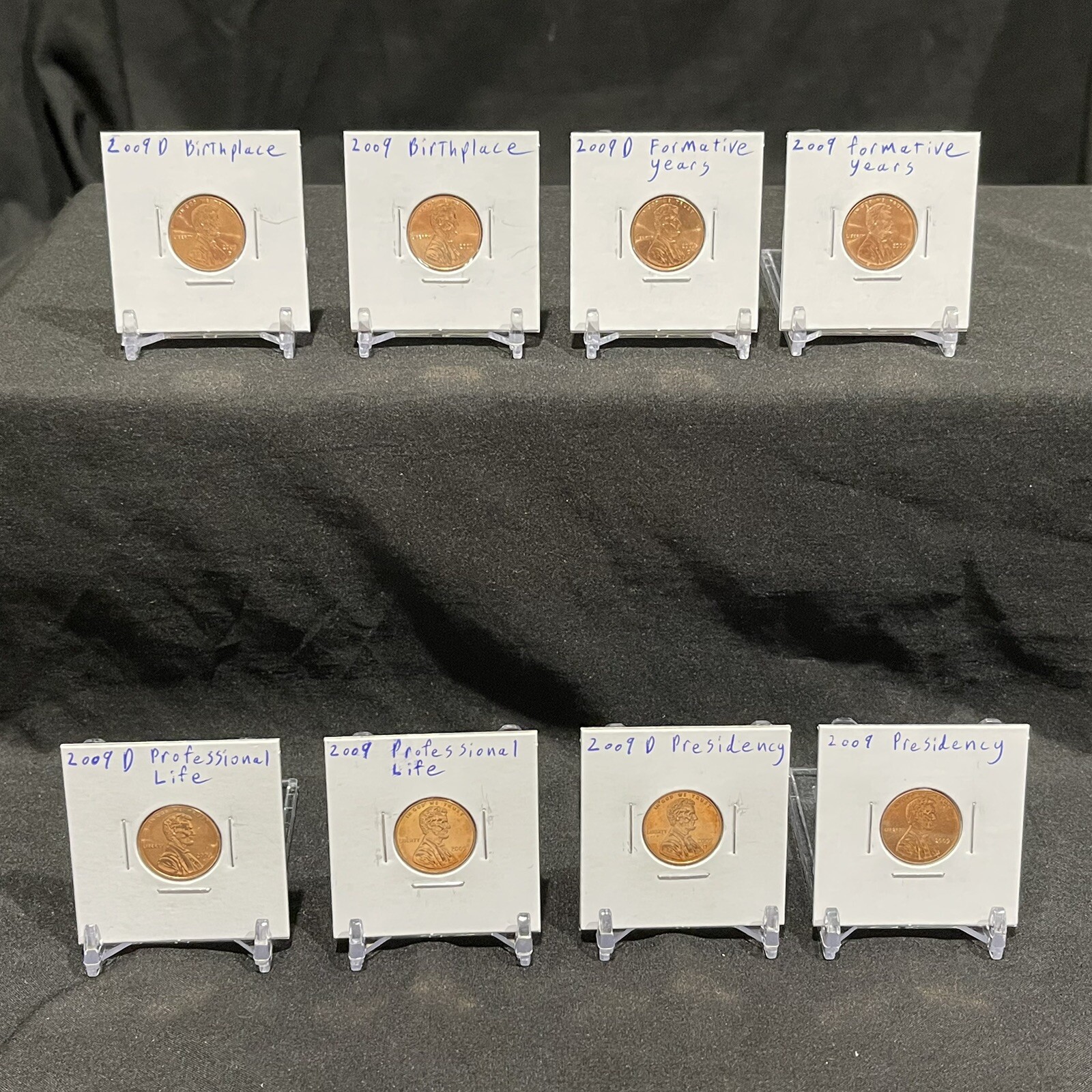2009P,D Lincoln Cent Collectible Coin Set (8 Coins) BU (READ!)