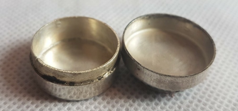 Antique Solid Silver Pill Box